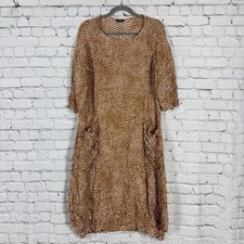 Abito donna Lisa Bayne a pois stropicciato S asimmetrico trasparente senza sforzo chic