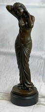 Stile Vintage Pour Bronzo Metallo Carne Femmina Torso Figura Scultura Statua Di