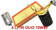 KIT 3 FILTRI TAGLIANDO OLIO 10W40 FIAT STRADA 1.7 TD TURBO DIESEL