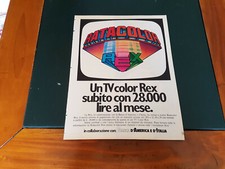 Advertising Italian Pubblicità Werbung ** TV COLOR REX ** 1977