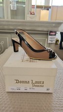 BEIGE BLACK LEATHER SHOES