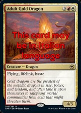 MTG ADULT GOLD DRAGON EXC -