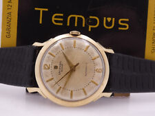 OROLOGIO PARAURTI AUTOMATICO UNIVERSALE GENÉVE ORO 14KT RIEMPITO CAL.138SS ANNI 40s