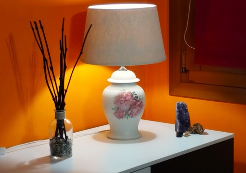 Grande lampada abat jour - lampada, abat-jour