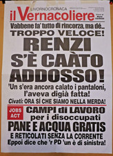 Locandina VERNACOLIERE LIVORNO dedicata a Renzi  dicembre 2014