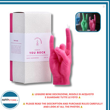 CandleHand Candela YOU ROCK fucsia – Gesto con le mani, Corna ?