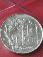 500 lire fdc argento 1993 - argento,