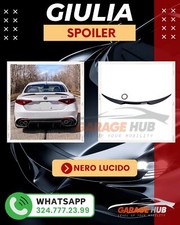 SPOILER Posteriore per ✅ALFA ROMEO GIULIA Poliuretano QUALITA' A+++ NERO LUCIDO