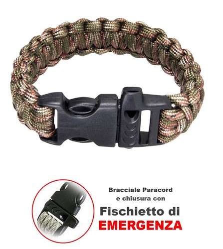 Bracciale militare paracord - militare,