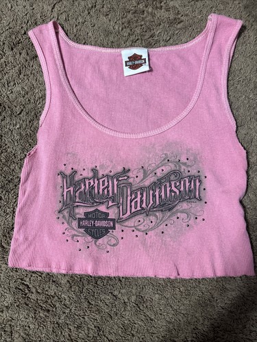Canotta harley davidson rosa - davidson,