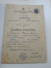 Pagella Scolastica 1939-1940