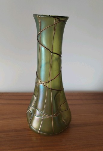 Vase verre jugendstil - en,