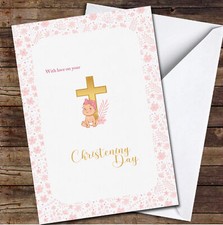 Pink Flowers Christening