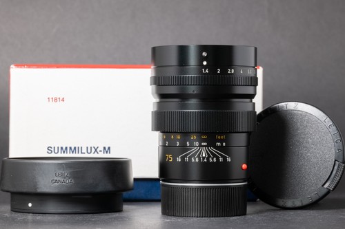 Leica 75mm 4 - m, 1.4