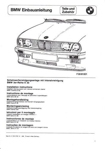 Bmw e30 eba istruzioni - bmw,