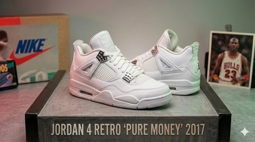 Air jordan retro - 4, pure
