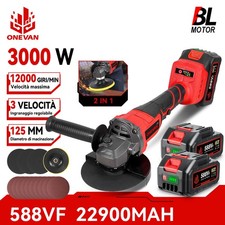 Smerigliatrice Angolare a Batteria Brushless 125mm Dischi PerMakita 18V Batteria