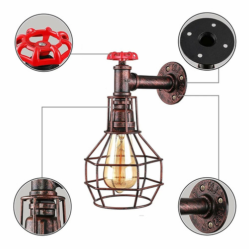 Applique parete industriale - applique,