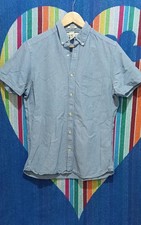 Camicia da uomo manica corta H&M in cotone colore azzurro taglia S