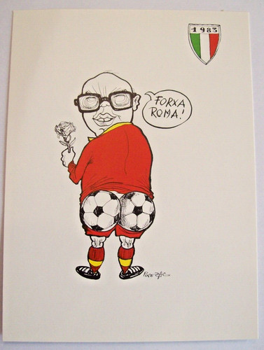 Cartolina scudetto roma - roma, 1983