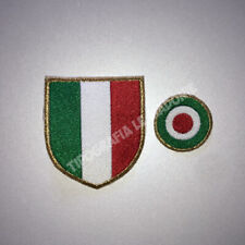 Toppe (patch) ricamate termoadesive COPPA ITALIA (coccarda + scudetto)