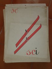 Abecedario a parete vintage anni '60 - Scuola - Lettera "SC"SCI Alfabeto 