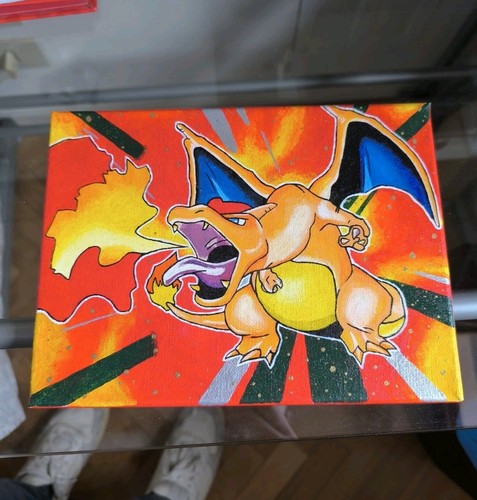 Dipinto pokémon charizard tcg - dipinto,