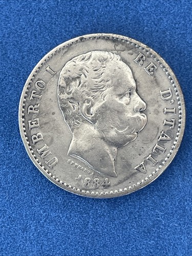 Lira 1884 roma umberto - lira, i°