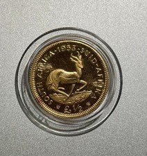 1953 Sud Africa Mezza Sterlina Oro Proof Gold Half Pound Elisabetta II