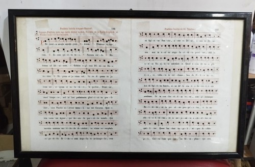 Antico foglio antifonario - antico,