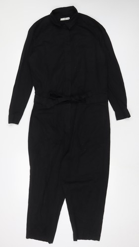 Tuta donna mango nera cotone - tuta,