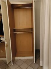 Armadio in legno a 6  ante usato realizzato su misura. Laccato color panna 