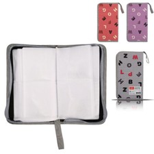 Borsa Porta CD DVD Raccoglitore con cerniera Wallet per 80 Dischi colore casuale