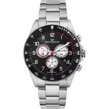 Orologio Philip Watch Caribe R8273607030 Uomo Cronografo Nero Panda 42mm Nuovo