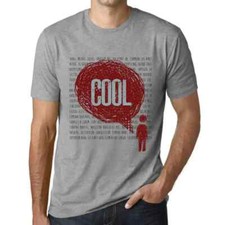 Uomo Maglietta Pensieri Freschi – Thoughts Cool – T-shirt Stampa Grafica