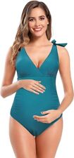 PROMO! Shekini - Costume premaman Scollo a V Gravidanza Verde - TG. XXXL