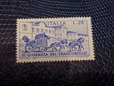 7 Dic 1969 Italia Repubblica 11ª Giornata del Francobollo Diligenza L. 25 n 1115
