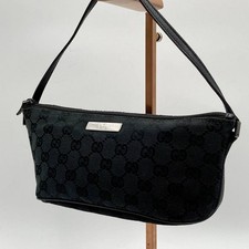 GUCCI Black GG Canvas Mini Bag