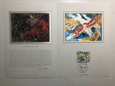 1981 Francia Folder Edouard Pignon - Les Plongeurs 