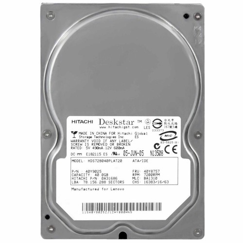 Hitachi hds728040plat20 hard - hds728040plat20,