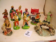2  PRESEPIO  STATUINE gesso terracotta cartapesta
