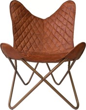 Sedia A Farfalla In Pelle