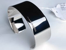 Bracciale ALEXANDER MCQUEEN largo metallo aperto ottone - misura media - prezzo al pubblico consigliato $490