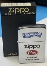 ZIPPO 1996 CASE XX AMERICA INIZIA QUI ACCENDINO CROMATO LUCIDO SCATOLA NON ACCESA E185