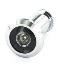Securit Lente Vetro Regolabile Grandangolare Occhio Spia Porta Visore Peephole - Cromo