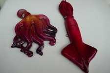 Ceramica o Gres smaltata  Polipo - Mare Vietri -Molluschi Pesci