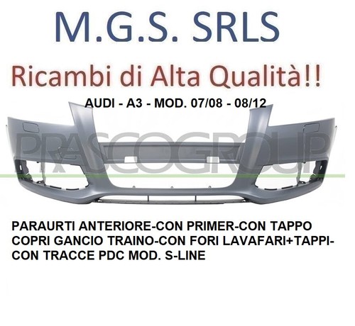Paraurti anteriore primer fori - paraurti, anteriore-primer-fori