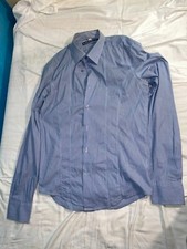 camicia uomo St. Diego Azzurra a righe Nuova L