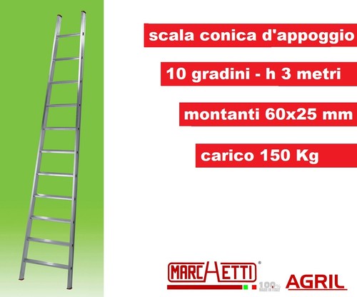 Scala alluminio conica - in,