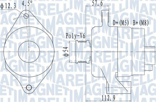 Alternatore marelli per fiat - marelli,